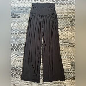 Women’s Athleta Studio Wide Leg Pant in Black, Size LT